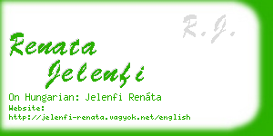 renata jelenfi business card